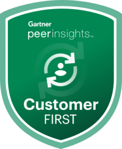 Gartner Peer Insights customer first badge