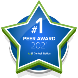 IT Central Station number one peer award 2021 peerspot
