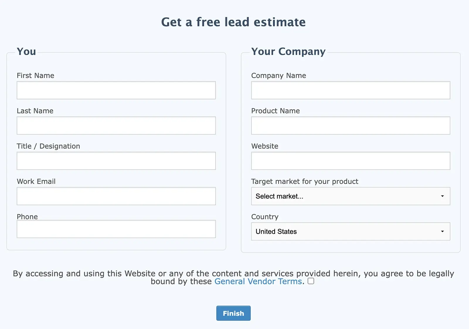 Get a Free lead estimate